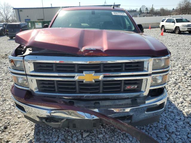 1GCUKRECXEF195063 - 2014 CHEVROLET SILVERADO K1500 LT BURGUNDY photo 5