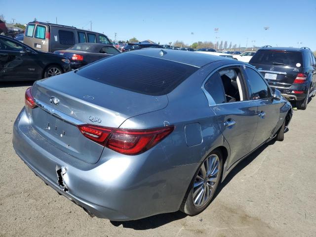 JN1EV7AR5JM436546 - 2018 INFINITI Q50 LUXE BLUE photo 3