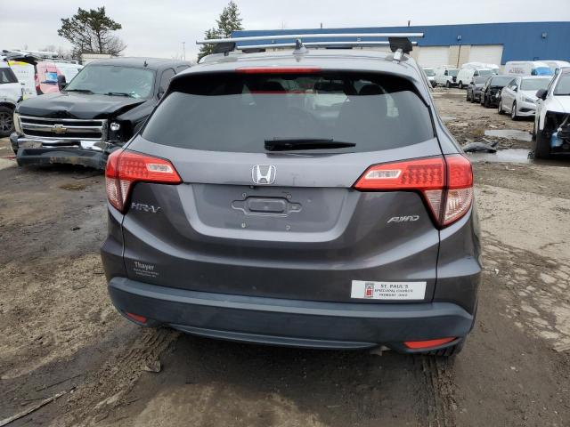 3CZRU6H78GM700527 - 2016 HONDA HR-V EXL GRAY photo 6