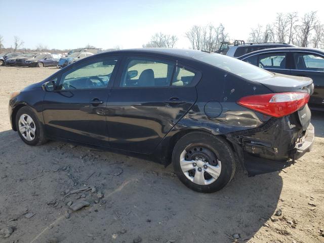 KNAFK4A66E5057728 - 2014 KIA FORTE LX BLACK photo 2