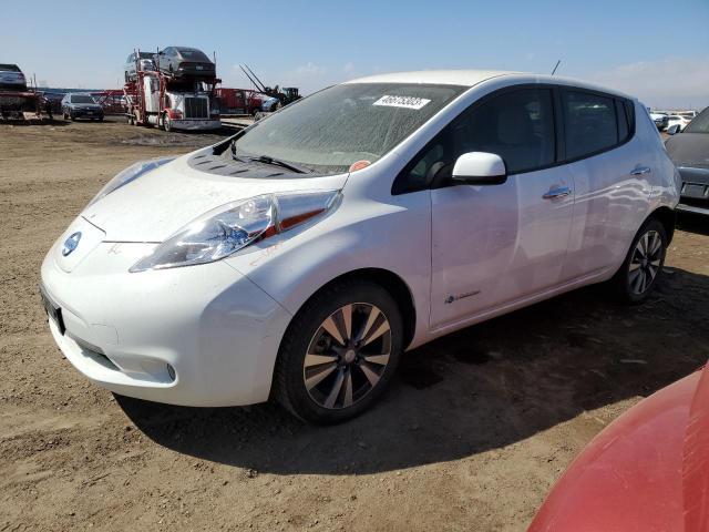 1N4AZ0CP7FC312672 - 2015 NISSAN LEAF S WHITE photo 1