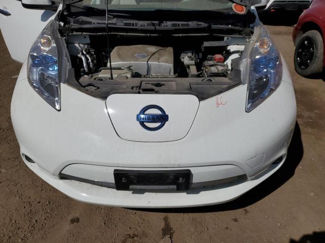 1N4AZ0CP7FC312672 - 2015 NISSAN LEAF S WHITE photo 11