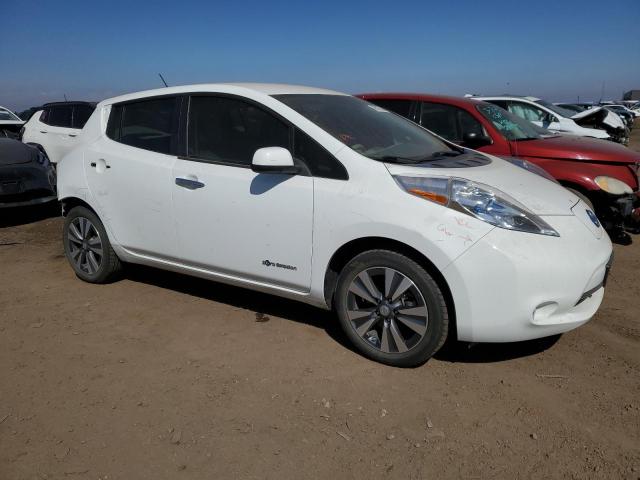 1N4AZ0CP7FC312672 - 2015 NISSAN LEAF S WHITE photo 4