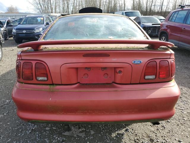 1FALP42X9TF176028 - 1996 FORD MUSTANG GT RED photo 6