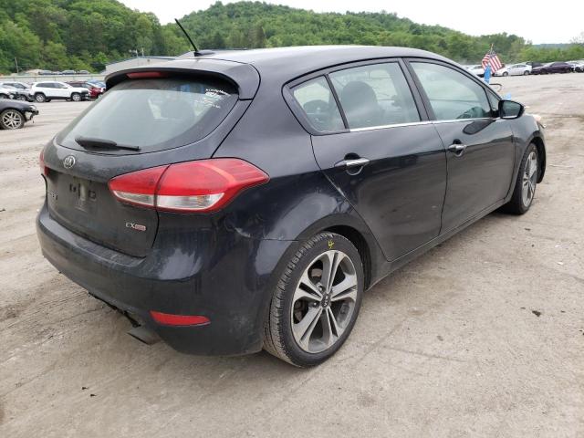 KNAFX5A8XG5627628 - 2016 KIA FORTE EX BLACK photo 4