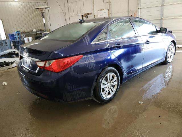 5NPEB4AC7CH476575 - 2012 HYUNDAI SONATA GLS BLUE photo 3