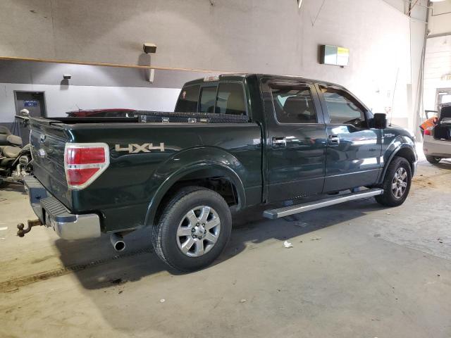 1FTFW1E67DFC45361 - 2013 FORD F150 SUPERCREW GREEN photo 3