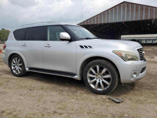 JN8AZ2ND8C9715467 - 2012 INFINITI QX56 SILVER photo 4