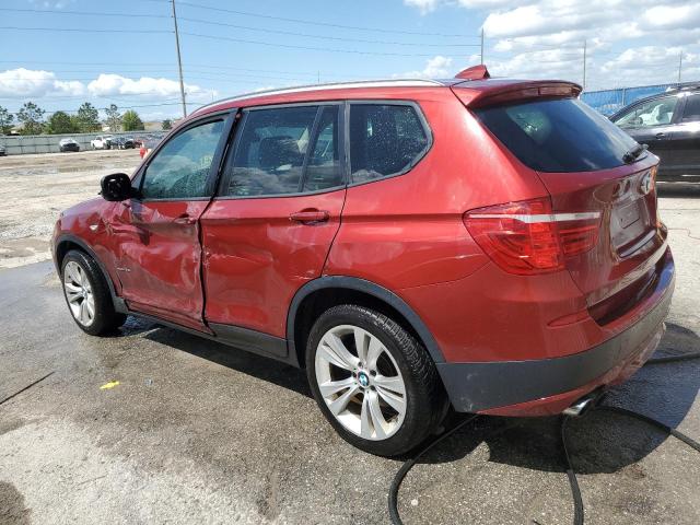 5UXWX7C50E0E77235 - 2014 BMW X3 XDRIVE35I RED photo 2