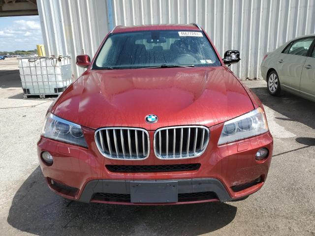 5UXWX7C50E0E77235 - 2014 BMW X3 XDRIVE35I RED photo 5