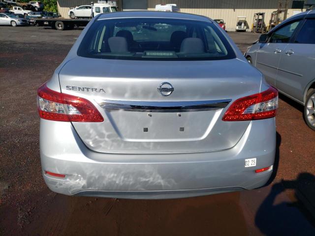 3N1AB7AP3FY358455 - 2015 NISSAN SENTRA S SILVER photo 6