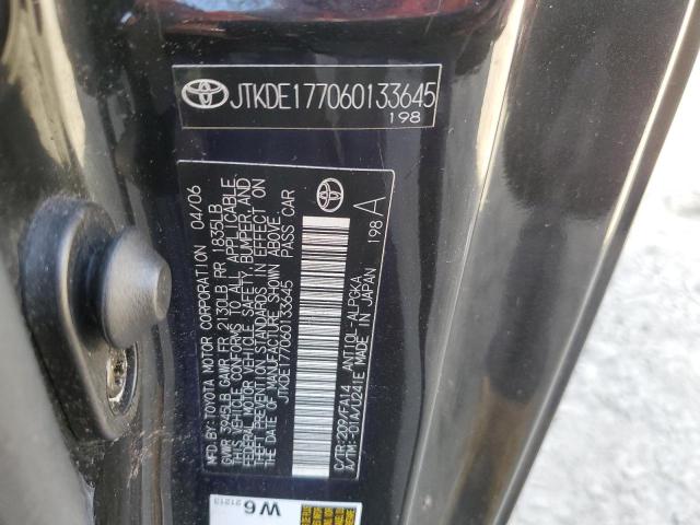 JTKDE177060133645 - 2006 TOYOTA SCION TC 黑色 照片 12