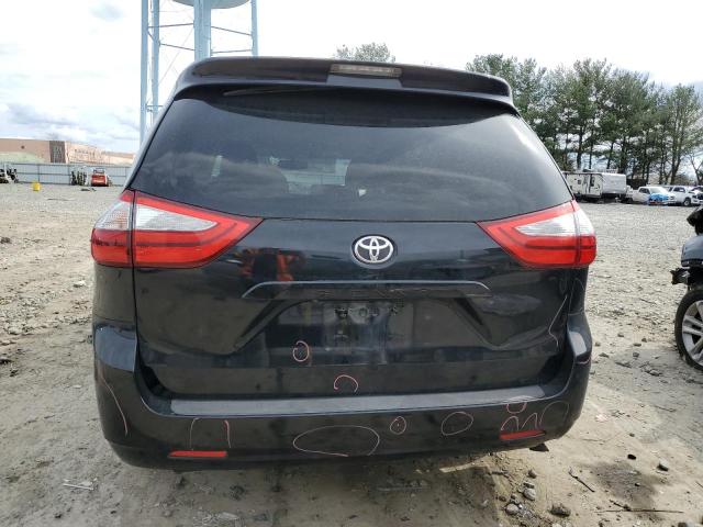 5TDYK3DC6GS691061 - 2016 TOYOTA SIENNA XLE BLACK photo 6