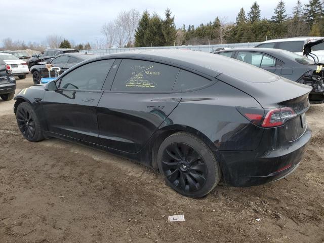 5YJ3E1EA1MF083161 - 2021 TESLA MODEL 3 BLACK photo 2