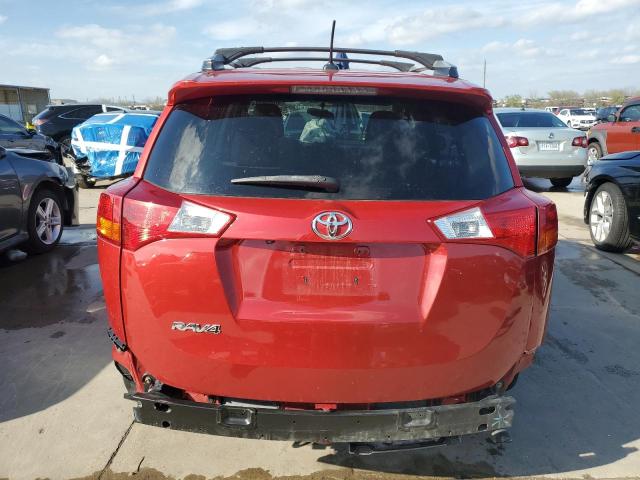 2T3WFREV8FW185548 - 2015 TOYOTA RAV4 XLE RED photo 6