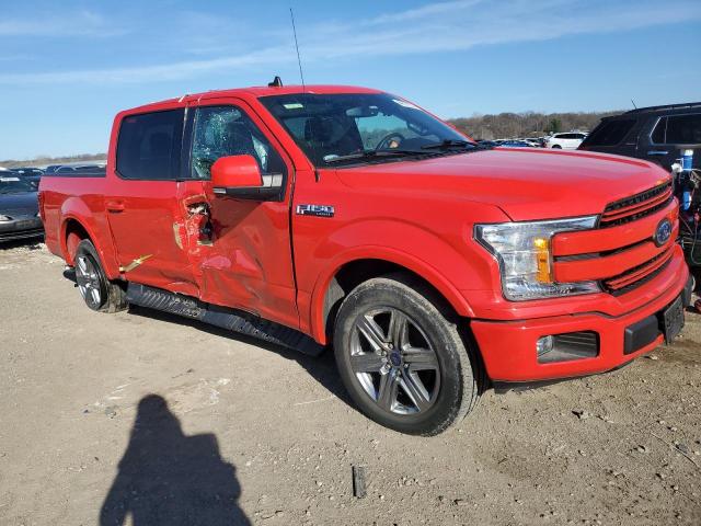 1FTEW1C45KKE04413 - 2019 FORD F150 SUPERCREW RED photo 4