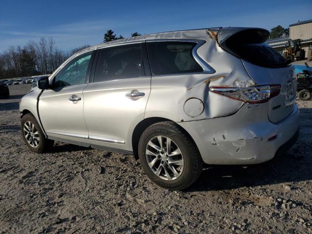 5N1AL0MM1DC307928 - 2013 INFINITI JX35 SILVER photo 2