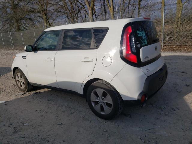 KNDJN2A24F7809373 - 2015 KIA SOUL WHITE photo 2