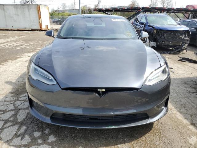 5YJSA1E52MF432225 - 2021 TESLA MODEL S 灰色 照片 5