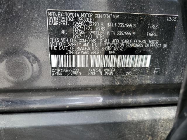 JTMEB3FV6RD168087 - 2024 TOYOTA RAV4 PRIME XSE CHARCOAL photo 14