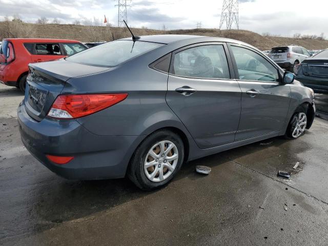 KMHCT4AE2DU292251 - 2013 HYUNDAI ACCENT GLS 灰色 照片 3