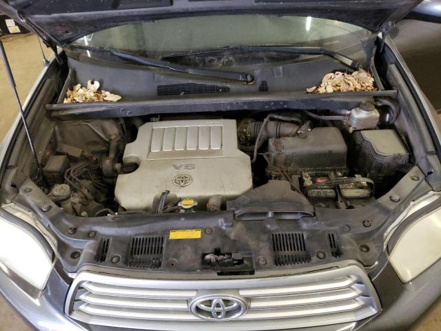 JTEES41A182001961 - 2008 TOYOTA HIGHLANDER GRAY photo 12