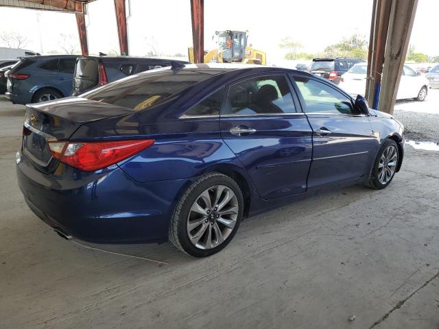 5NPEC4ACXBH256682 - 2011 HYUNDAI SONATA SE BLUE photo 3