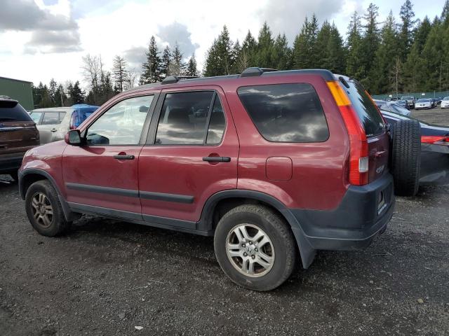 JHLRD78844C002260 - 2004 HONDA CR-V EX BURGUNDY photo 2