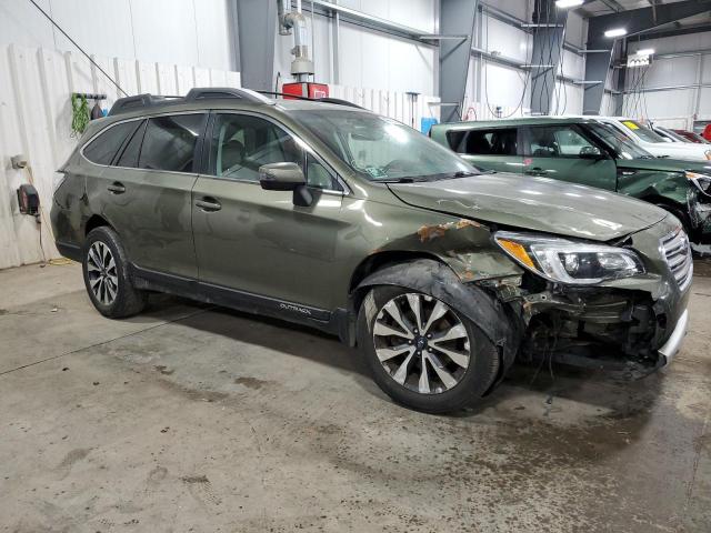 4S4BSANC1F3313749 - 2015 SUBARU OUTBACK 2.5I LIMITED GREEN photo 4