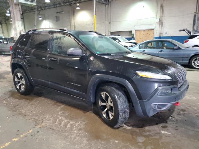 1C4PJMBS0EW111606 - 2014 JEEP CHEROKEE TRAILHAWK BLACK photo 4