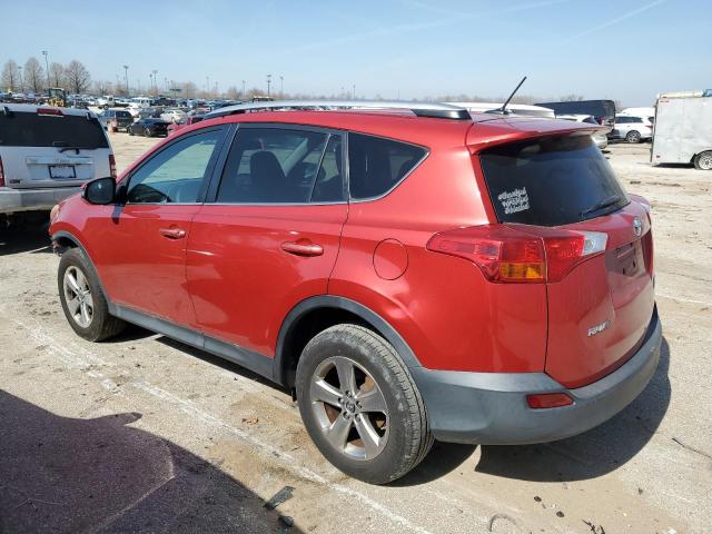 2T3RFREV4FW293243 - 2015 TOYOTA RAV4 XLE RED photo 2