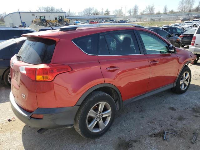 2T3RFREV4FW293243 - 2015 TOYOTA RAV4 XLE RED photo 3