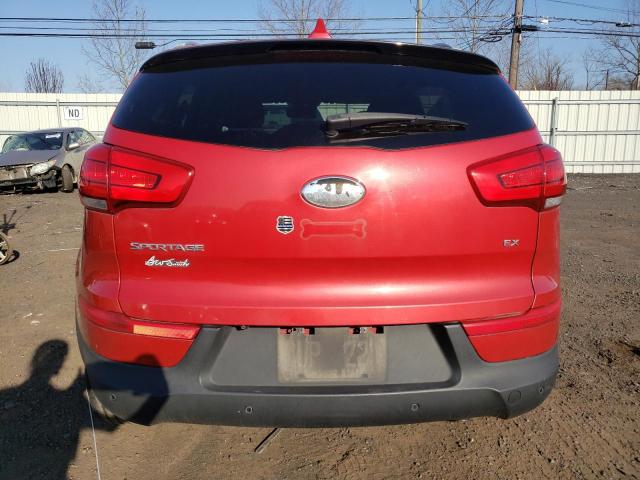 KNDPC3AC7E7574996 - 2014 KIA SPORTAGE EX RED photo 6