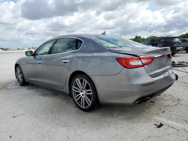 ZAM56YPA0J1281600 - 2018 MASERATI QUATTROPOR S GRAY photo 2