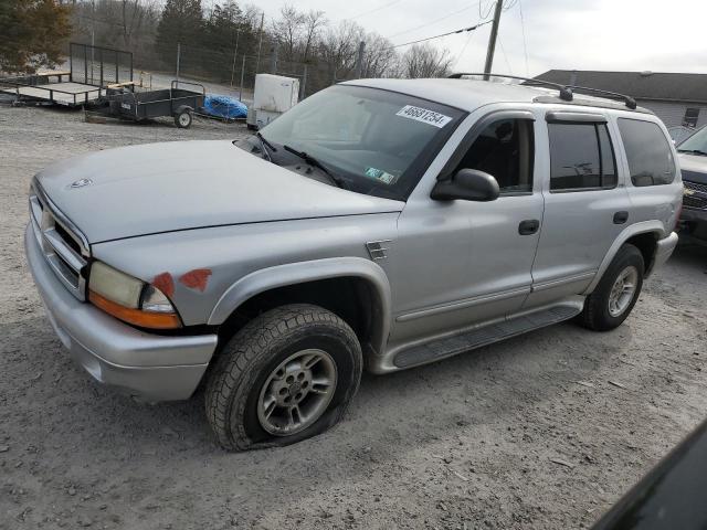 1B4HS48N22F170586 - 2002 DODGE DURANGO SLT SILVER photo 1