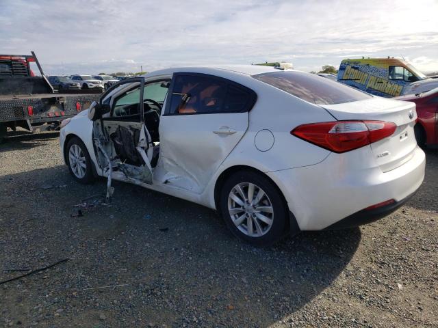 KNAFX4A62E5099590 - 2014 KIA FORTE LX WHITE photo 2