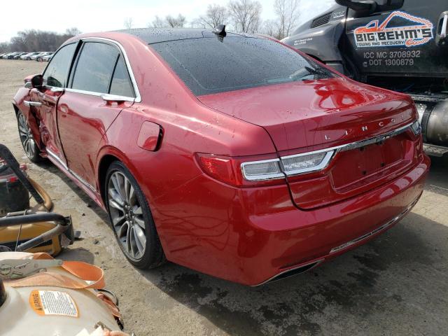 1LN6L9RP7L5608543 - 2020 LINCOLN CONTINENTA RESERVE RED photo 2