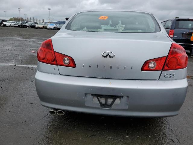 JNKCV51E85M204050 - 2005 INFINITI G35 GRAY photo 6