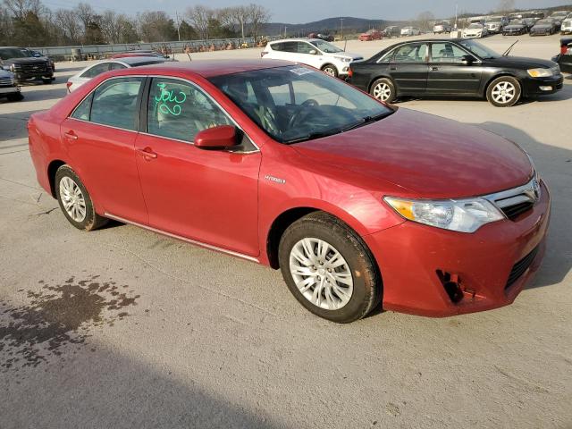 4T1BD1FK5EU119184 - 2014 TOYOTA CAMRY HYBRID RED photo 4