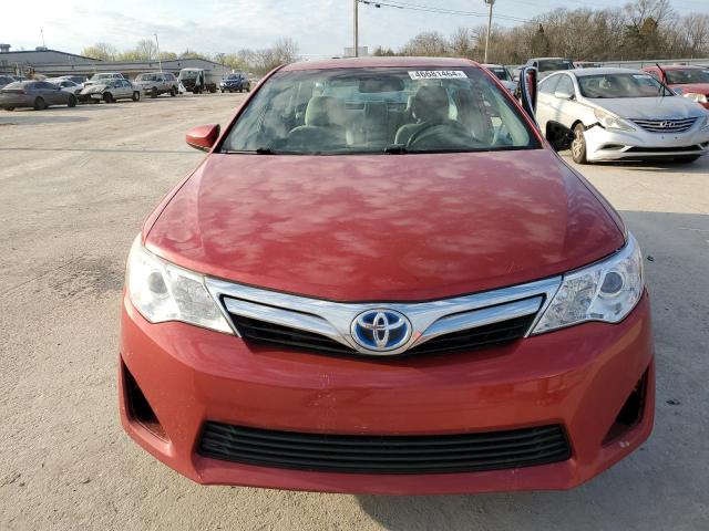 4T1BD1FK5EU119184 - 2014 TOYOTA CAMRY HYBRID RED photo 5