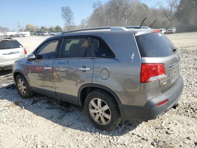 5XYKT4A29CG196901 - 2012 KIA SORENTO BASE GRAY photo 2