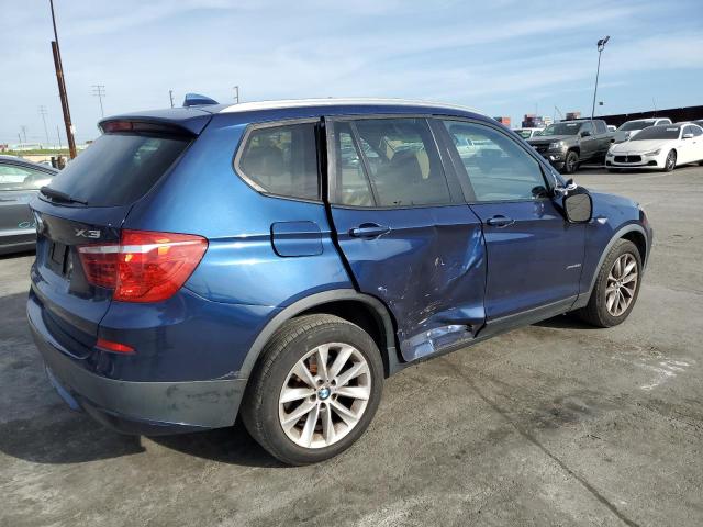 5UXWX9C54D0A14542 - 2013 BMW X3 XDRIVE28I BLUE photo 3