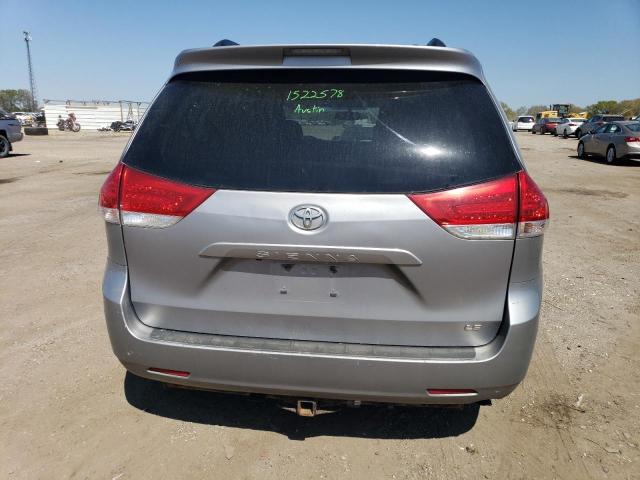 5TDKK3DC0BS033671 - 2011 TOYOTA SIENNA LE SILVER photo 6