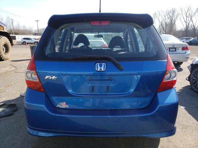 JHMGD376X8S053883 - 2008 HONDA FIT SPORT BLUE photo 6