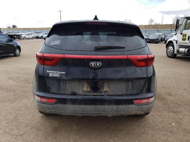 KNDPMCAC0H7083008 - 2017 KIA SPORTAGE LX BLACK photo 6