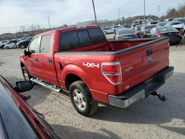 1FTFW1EV7AFC41877 - 2010 FORD F-150 SUPERCREW RED photo 2