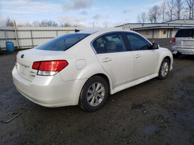 4S3BMBF65B3225519 - 2011 SUBARU LEGACY 2.5I PREMIUM WHITE photo 3