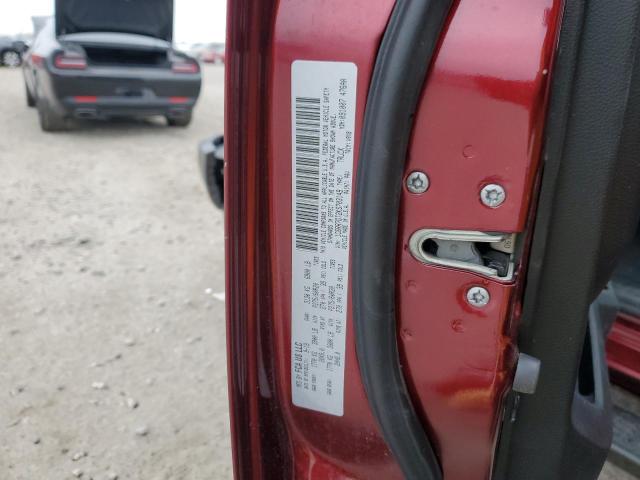 1C6RR7GT2KS703149 - 2019 RAM 1500 CLASS SLT 勃艮第红 照片 12