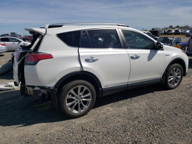 JTMDJREV6JD163818 - 2018 TOYOTA RAV4 HV LIMITED WHITE photo 3