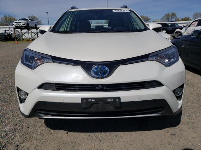 JTMDJREV6JD163818 - 2018 TOYOTA RAV4 HV LIMITED WHITE photo 5